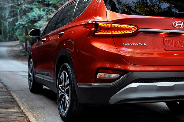 2019 Hyundai Santa Fe rear view