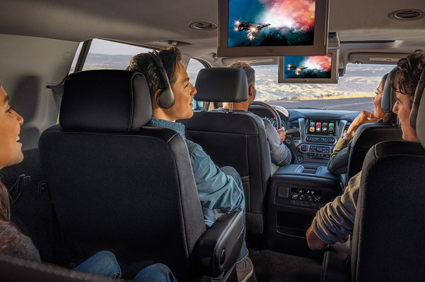 2020 Suburban Large SUV Interior Rear Seat Entertainment System