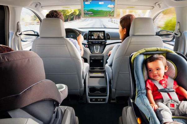 Interior shot of Honda Odyssey