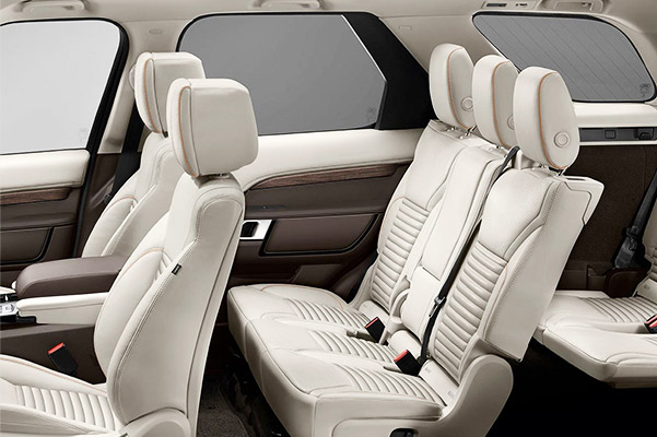 Interior view of seating capacity with optional third row.