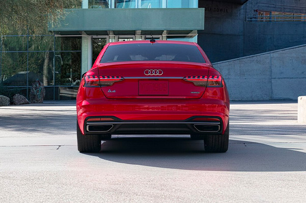 Rear view on a 2021 Audi A4