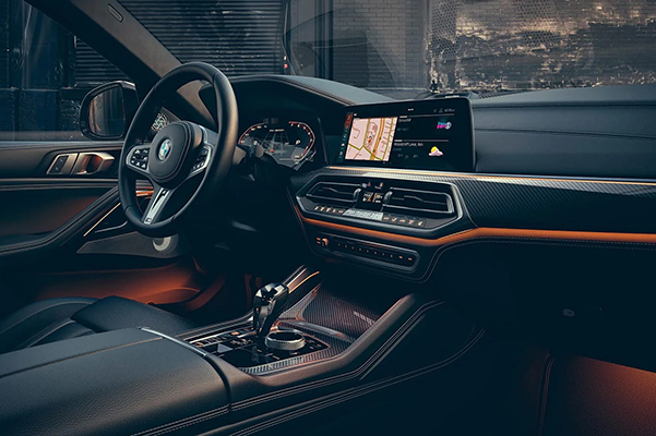 Interior Shot of a 2021 BMW X6