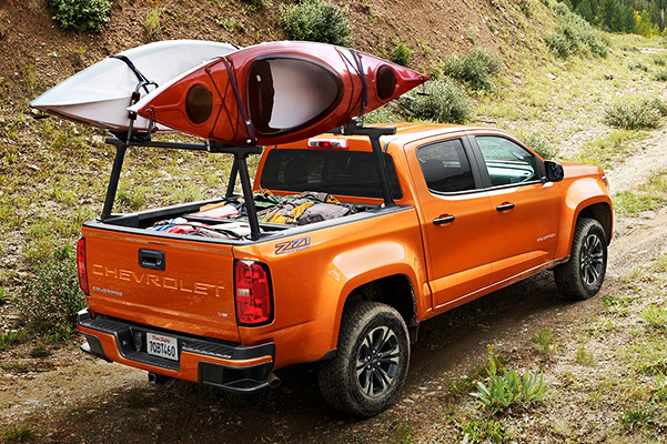 2021 Chevrolet Colorado Hauling Kayaks