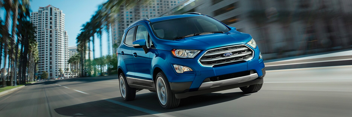 2021 Ford EcoSport driving on road