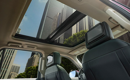 Panoramic vista roof in the 2021 Ford Expedition