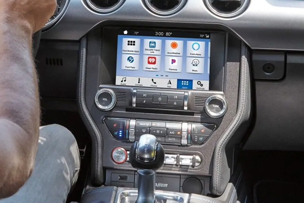 Touchscreen technology connecting to the driver's phone