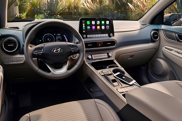 2021 Hyundai Kona EV interior dashboard