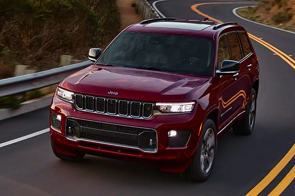 2021 Jeep Grand Cherokee L driving on highway
