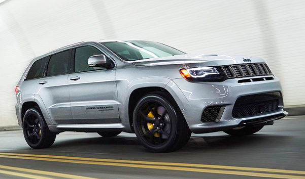 Jeep Grand Cherokee driving on highway
