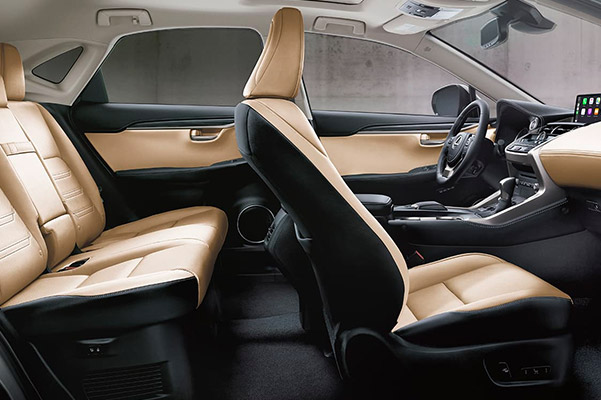 Full interior shot of the Lexus NX