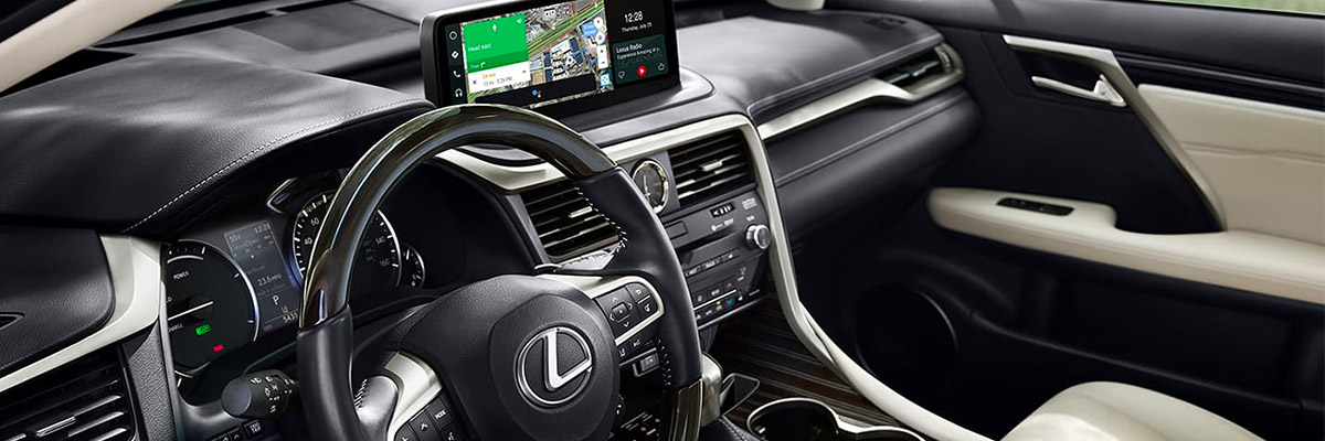 Lexus Premium Navigation touchscreen with smartphone integration