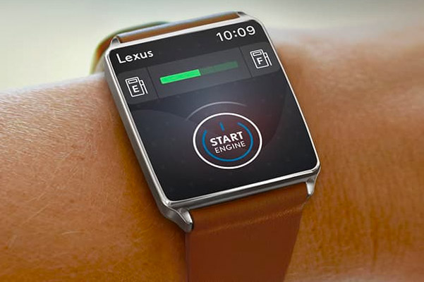 Smart watch function to start the engine to their Lexus