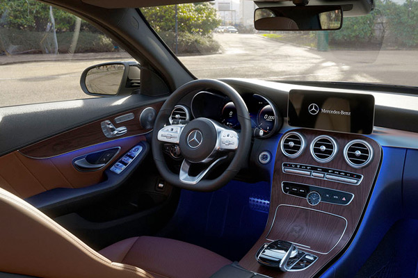 Driver's Seat Interior of 2021 Mercedes-Benz C-Class