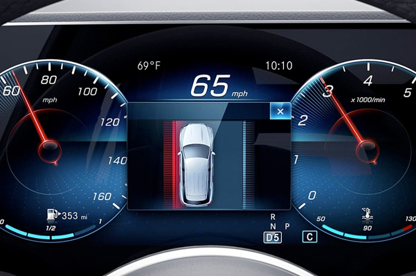 2021 Mercedes-Benz GLE speedometer dashboard