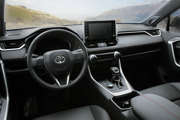 2021 Toyota RAV4 Prime interior dashboard view