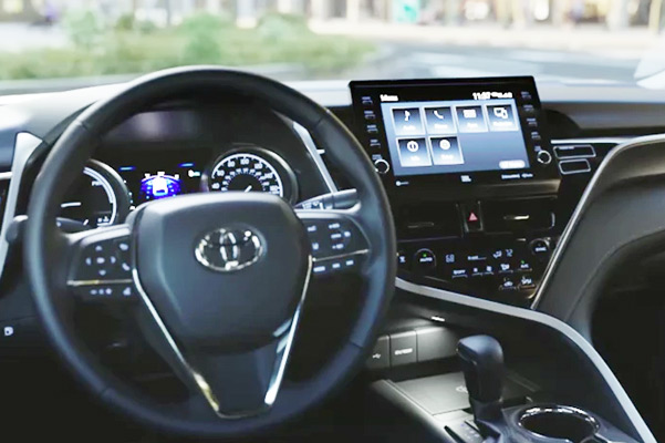 Hybrid XSE interior shown in Black leather trim with available Driver Assist Package. Prototype vehicle shown with options using visual effects.