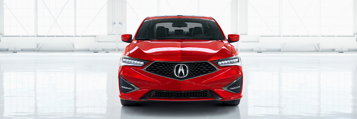 Front View of the 2022 Acura ILX in a white building