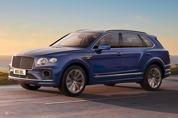 2022 Bentley Bentayga Azure shown on a coastal highway