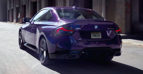 A 2022 BMW M240i xDrive Coupe demonstrates handling and responsiveness