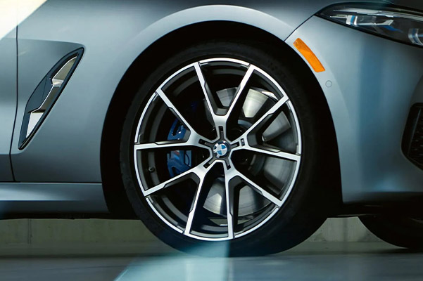 Close shot of a 2022 BMW 8 Series Wheel