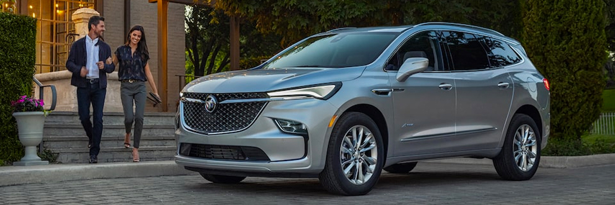 Exterior shot of a parked 2022 Buick Enclave.