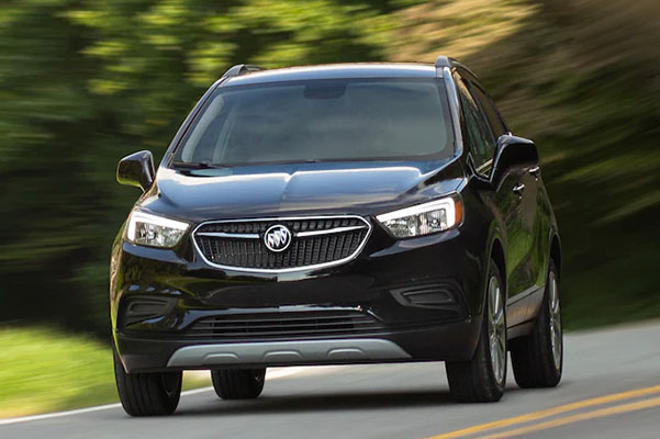 2022 Buick Encore Small SUV Front View Driving on Road