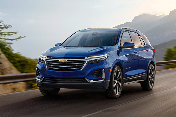 2022 Chevy Equinox driving on road