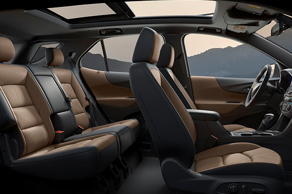 2022 Chevy Equinox interior side view of seating