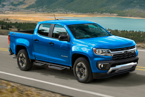 2022 Chevrolet Colorado Small Truck Side View Wide Angle