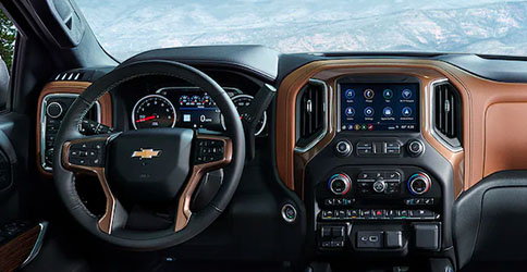 2022 Chevy Silverado LTD Interior View of Dashboard