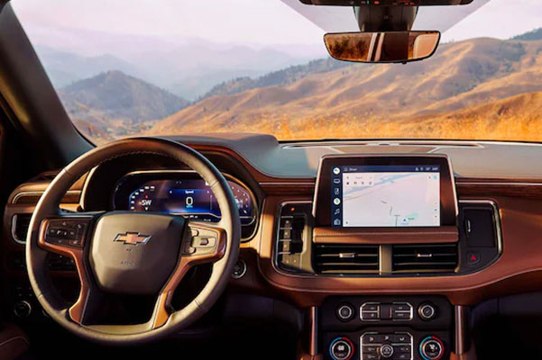 2022 Chevrolet Suburban Full-Size SUV Interior Full Front Dashboard View