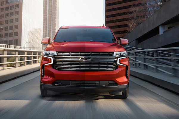 2022 Chevrolet Tahoe Full-Size SUV Exterior Front View Driving