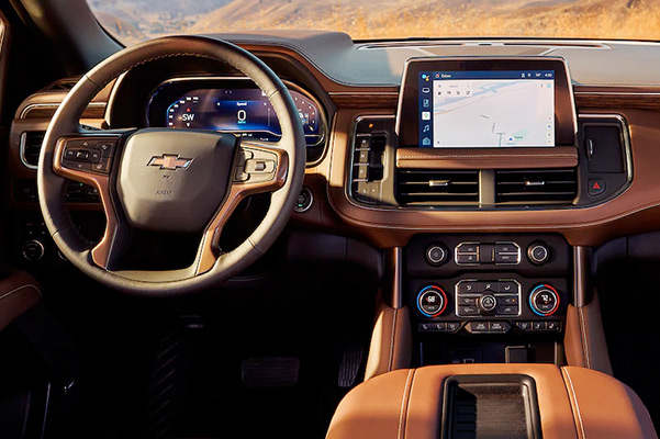 2022 Chevrolet Tahoe Full-Size SUV Interior Center Console & Dashboard View