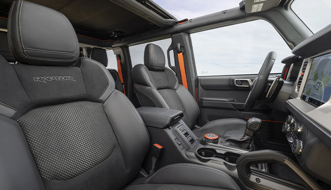 4-door 2022 Ford Bronco Raptor™ interior