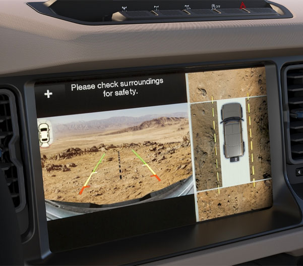 View of the 360-degree camera in the 2022 Bronco