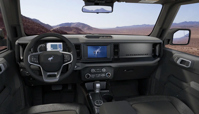 2022 Ford Bronco Base Interior View