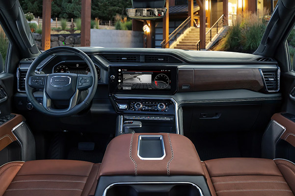 2024 GMC Sierra Denali Ultimate Luxury Truck: Wideshot of Interior 