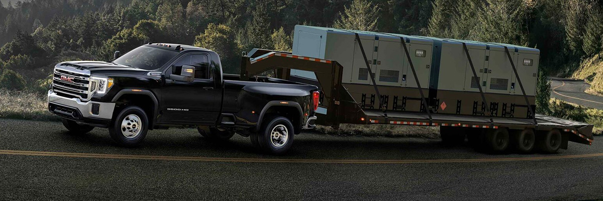 2022 GMC Sierra 2500 towing a trailer