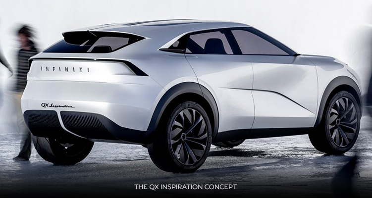 INFINITI QX Inspiration Electric Car Silver
