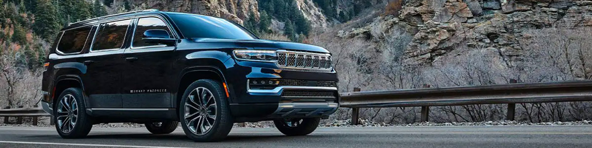 2022 Jeep Grand Wagoneer on mountain road