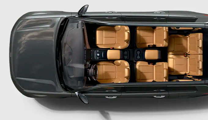 Large SUVs like the three-row Grand Cherokee can seat up to seven passengers with ease.