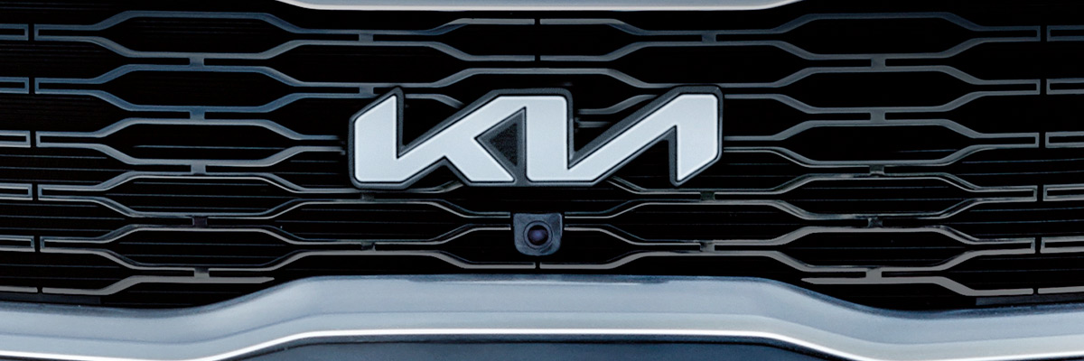 Front grill showing KIA logo