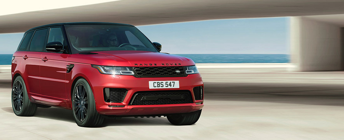 Range Rover Sport Autobiography Dynamic in Firenze Red.
