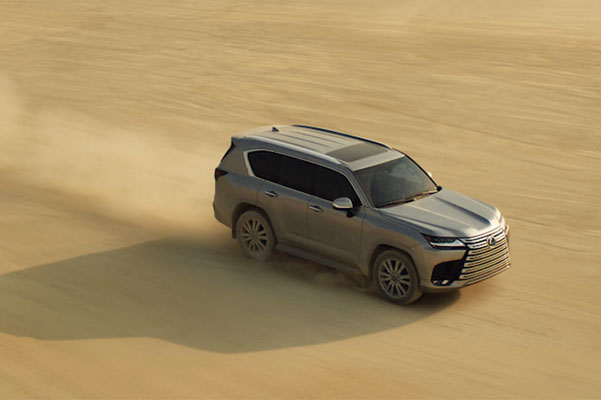 The 2022 Lexus LX 600 shown in Atomic Silver.