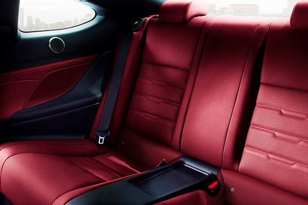 2022 Lexus RC interior rear seating
