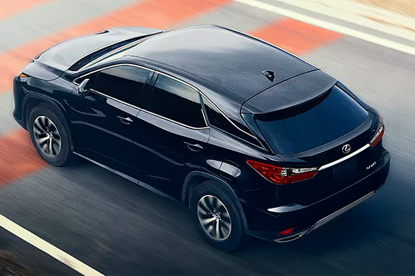 2022 Lexus RX driving on track