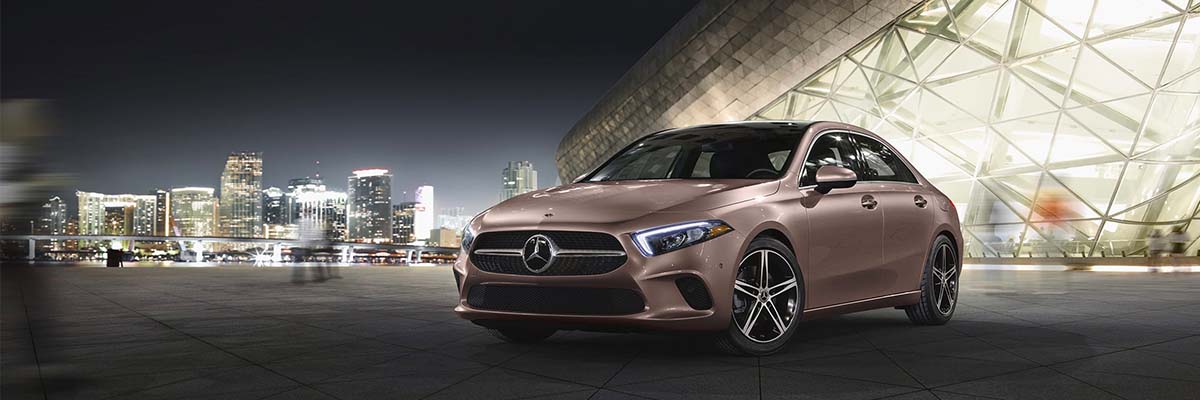 A 220 in Rose Gold with 18-inch 5-spoke wheels