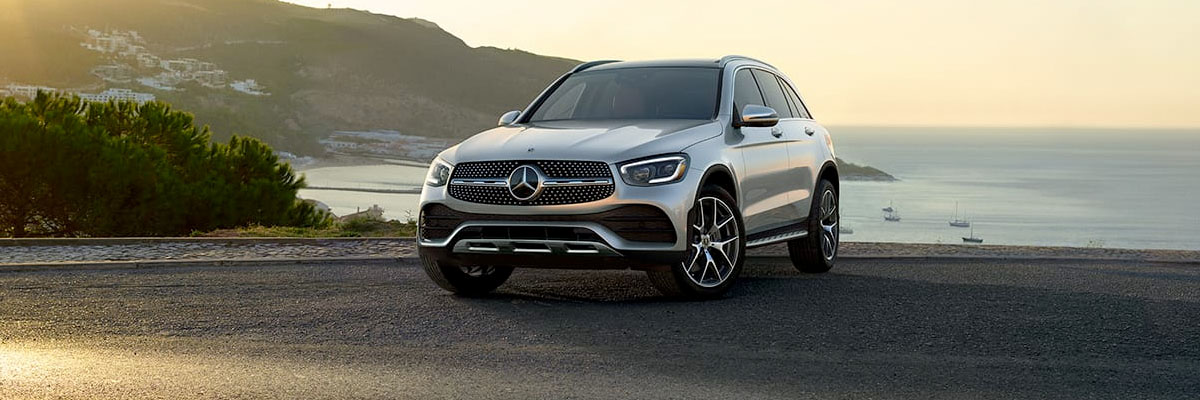 2022 GLC parked outside with a body of water in the background