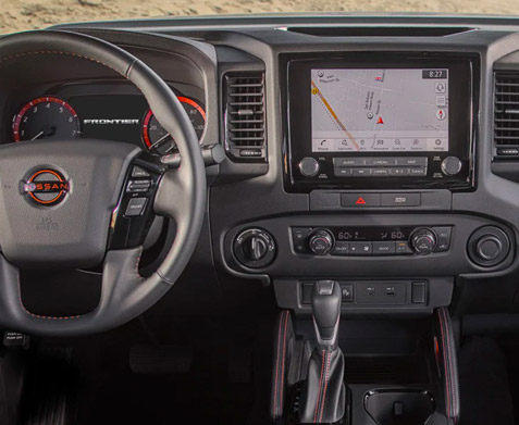 Dashboard in the 2022 Nissan Frontier