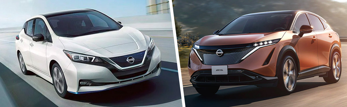 Nissan Leaf and Ariya